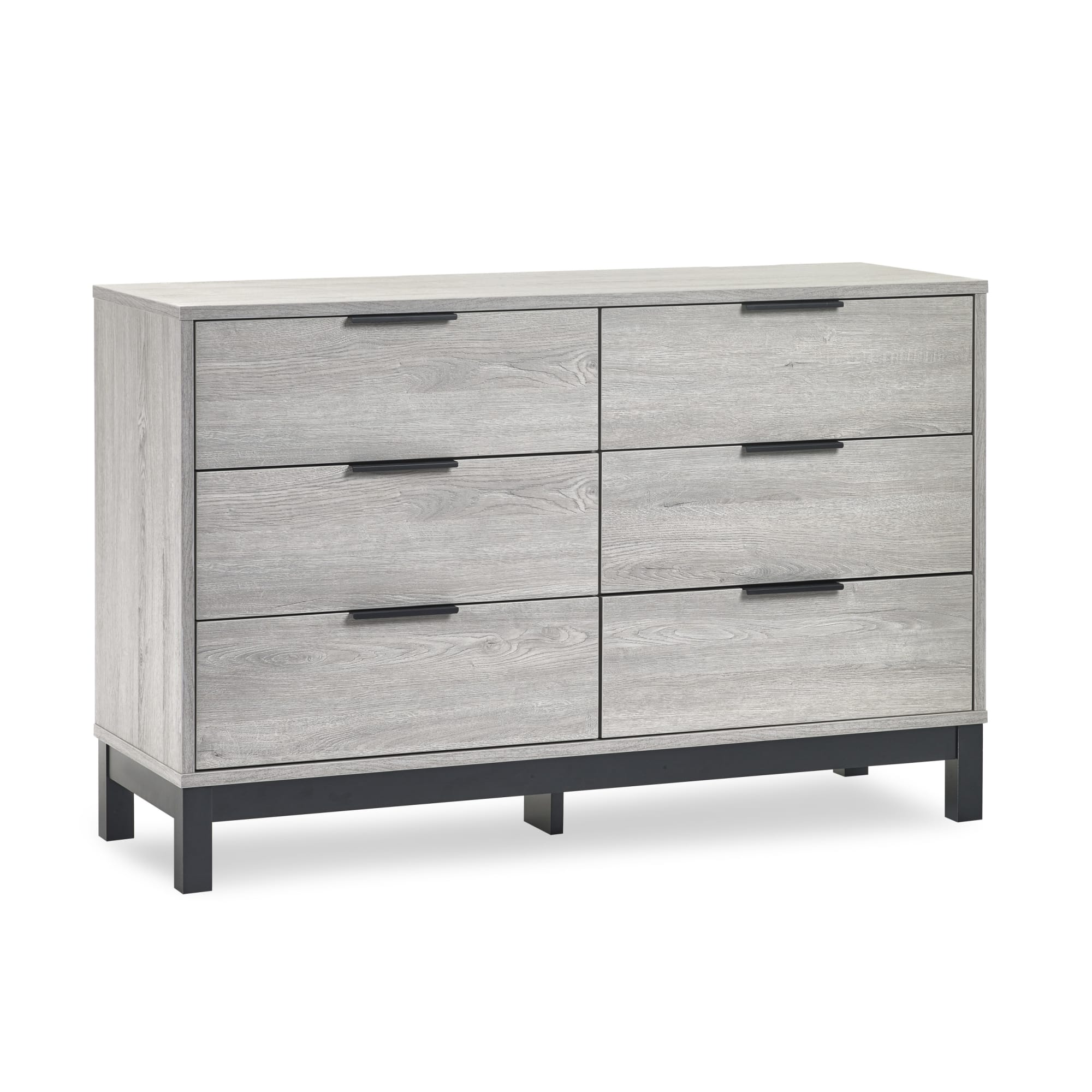 Bali 6 Drawer Wide Chest - Grey Oak