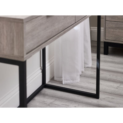 Bali 2 Drawer Dressing Table/Desk - Grey Oak