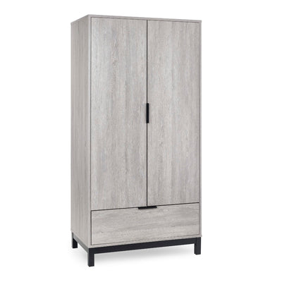 Bali 2 Door 1 Drawer Wardrobe - Grey Oak