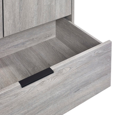 Bali 2 Door 1 Drawer Wardrobe - Grey Oak