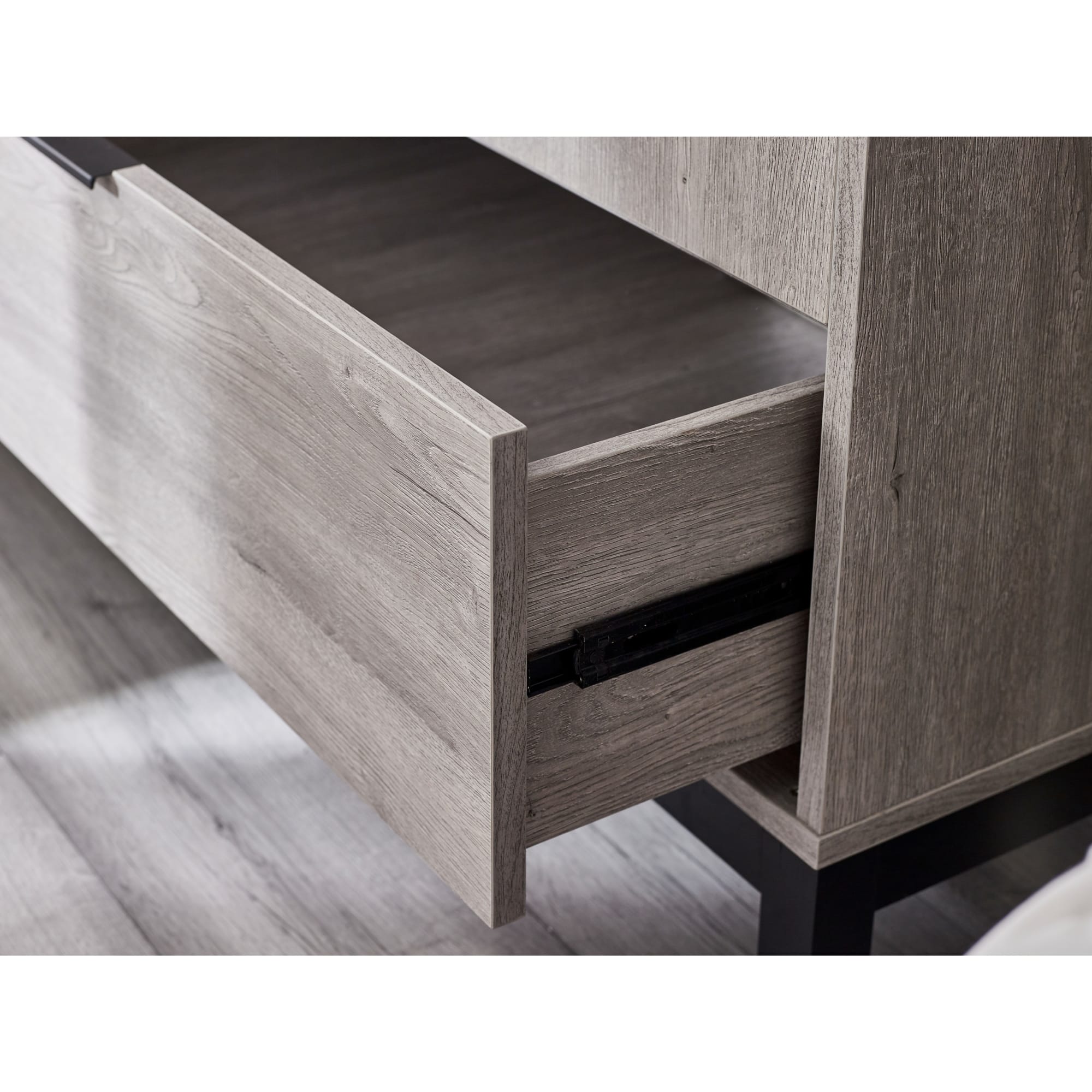 Bali 2 Door 1 Drawer Wardrobe - Grey Oak