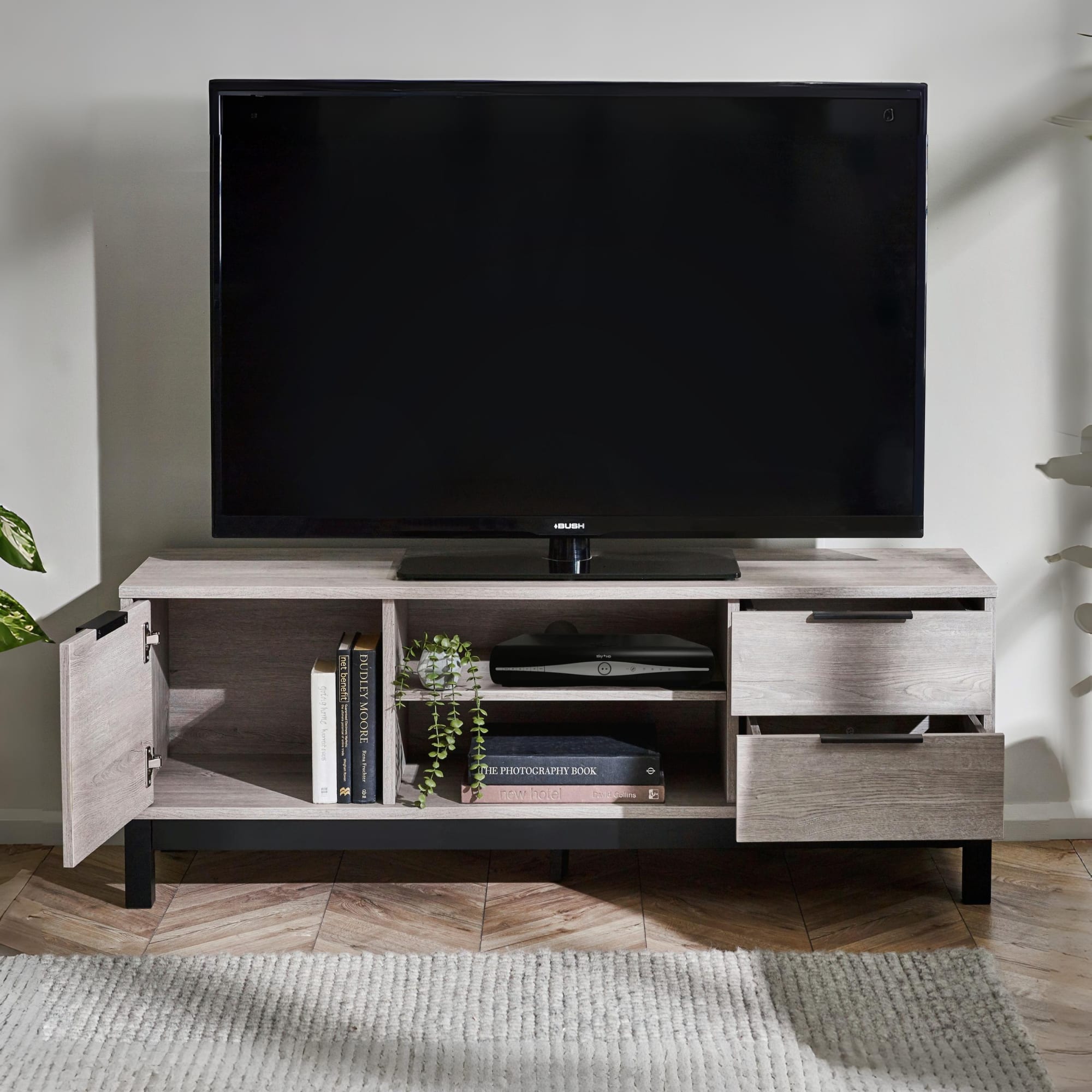 Bali Tv Unit - Grey Oak