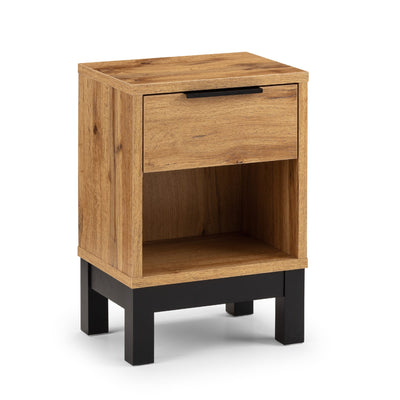 Bali 1 Drawer Bedside - Light Oak