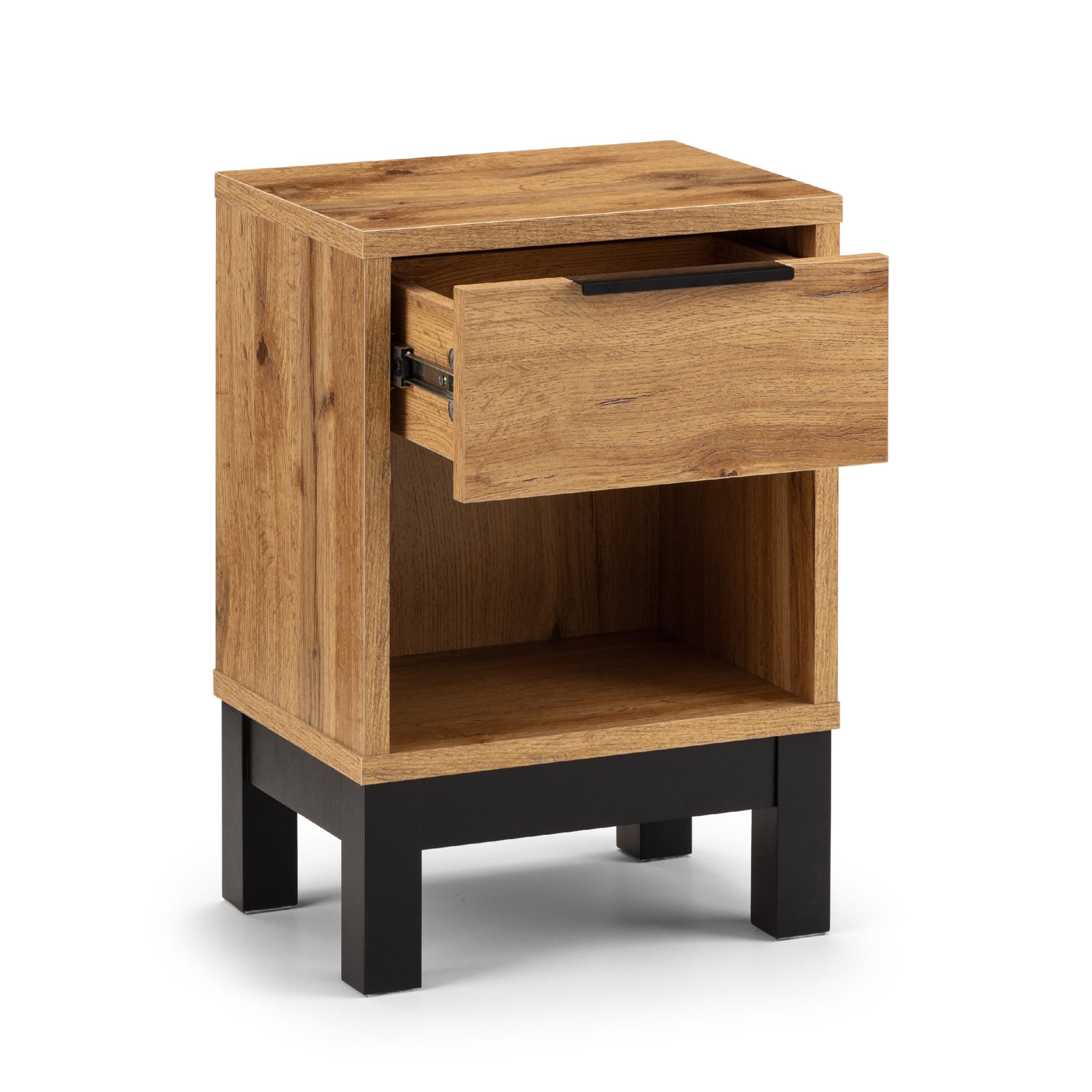 Bali 1 Drawer Bedside - Light Oak