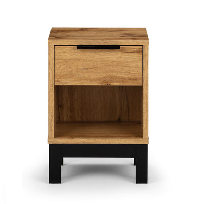 Bali 1 Drawer Bedside - Light Oak