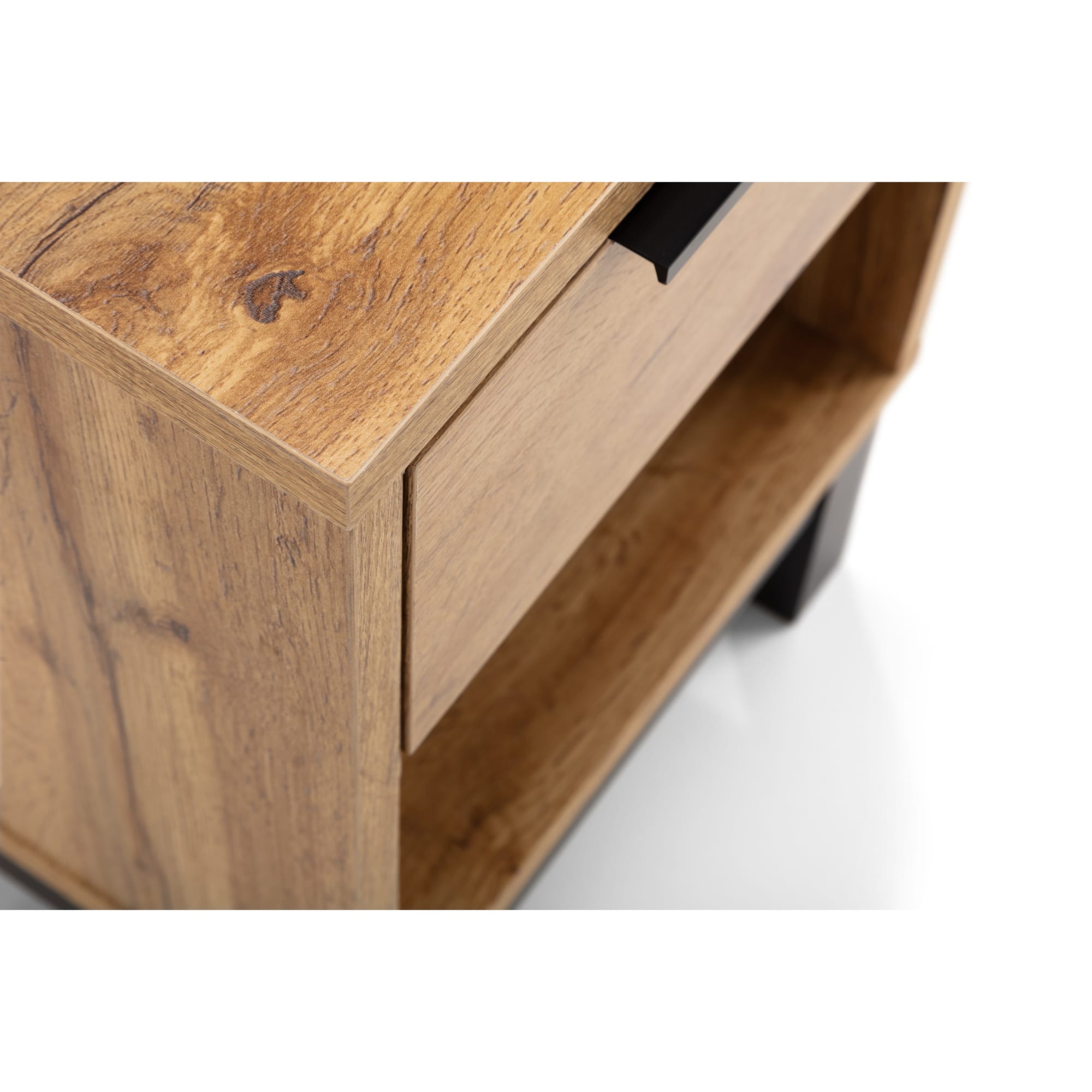 Bali 1 Drawer Bedside - Light Oak