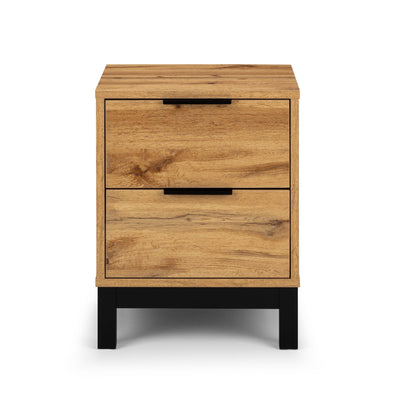 Bali 2 Drawer Bedside - Light Oak