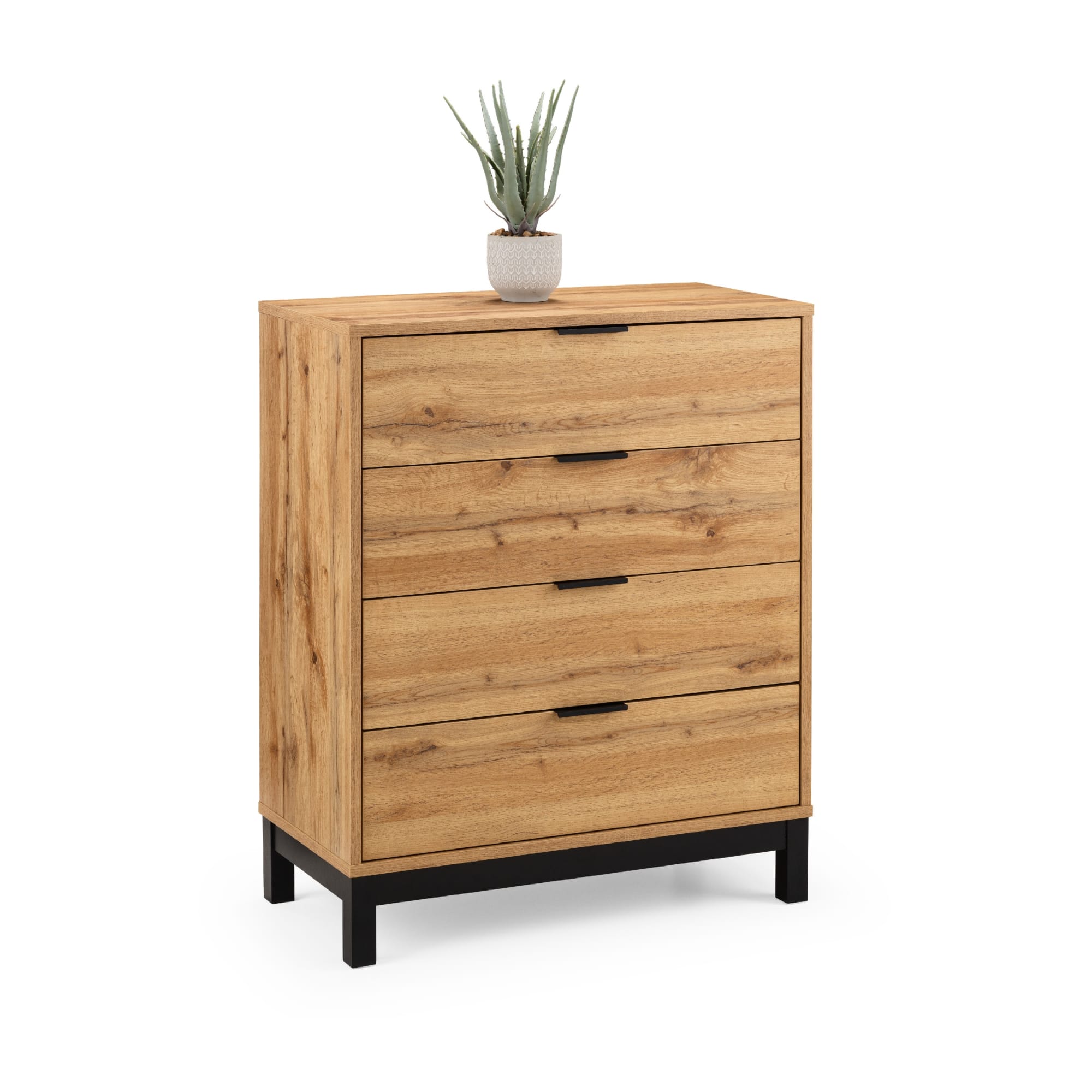 Bali 4 Drawer Chest - Light Oak