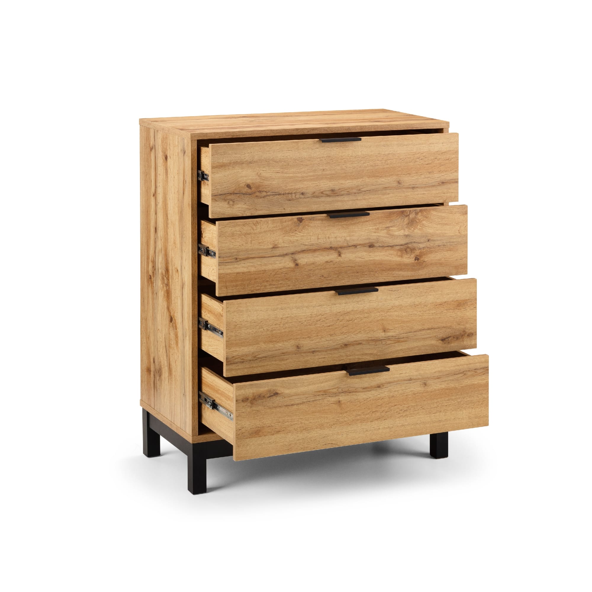 Bali 4 Drawer Chest - Light Oak