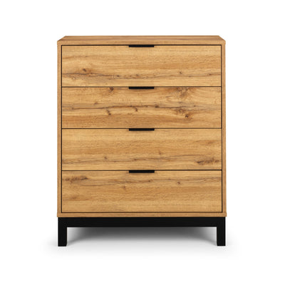 Bali 4 Drawer Chest - Light Oak