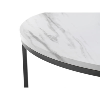 Bellini Round Nesting Coffee Table - White Marble