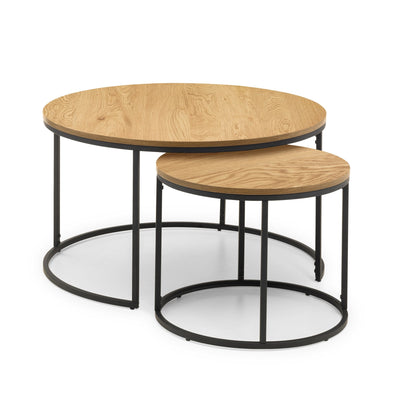 Bellini Round Nesting Coffee Table - Oak