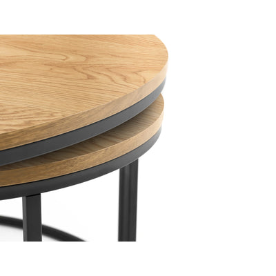 Bellini Round Nesting Coffee Table - Oak