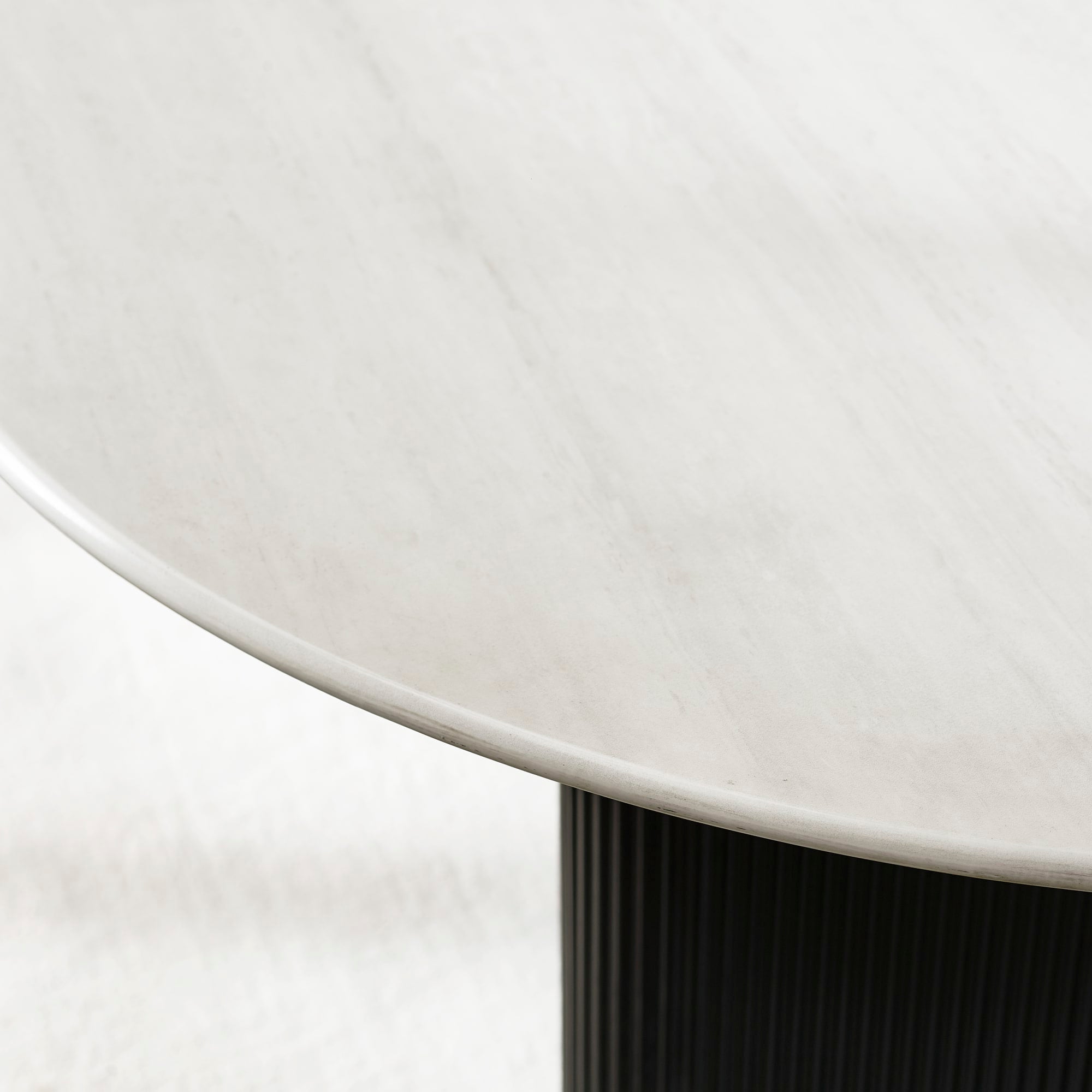 Bolivia 220cm White Stone Effect Oval Dining Table