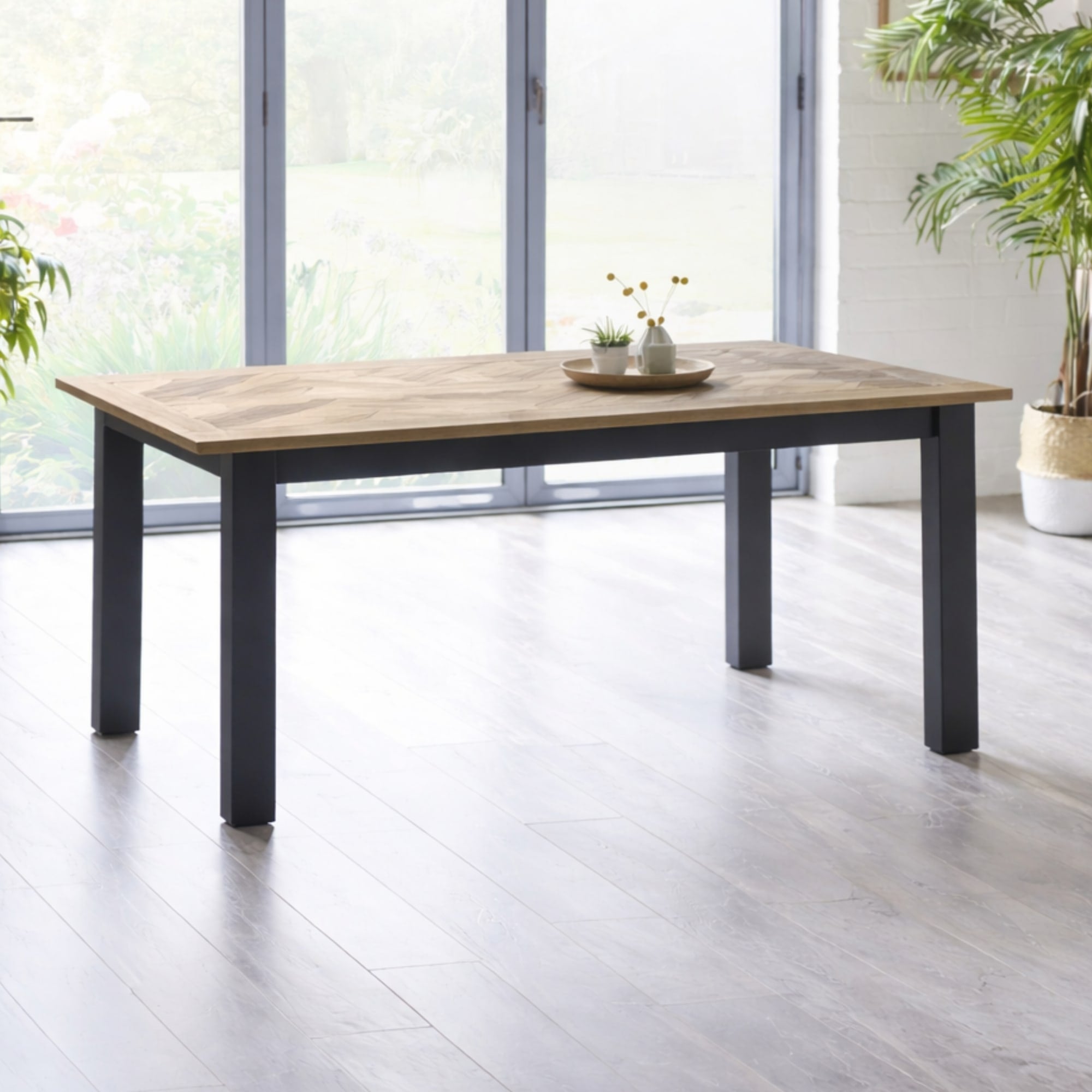Bordeaux Extending Dining Table Dark Grey