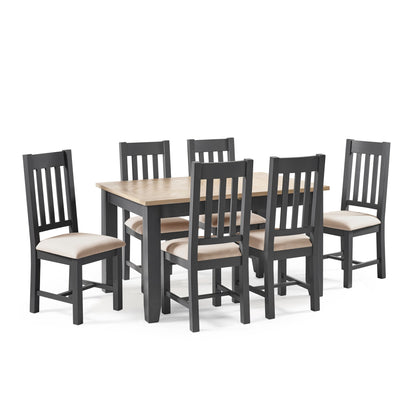 Bordeaux Extending Dining Table Dark Grey