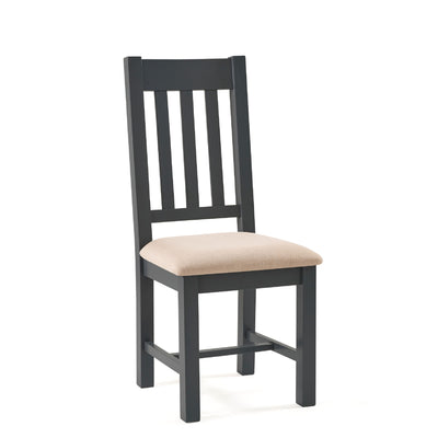 Set Of 2 Bordeaux Dining Chairs Dark Grey