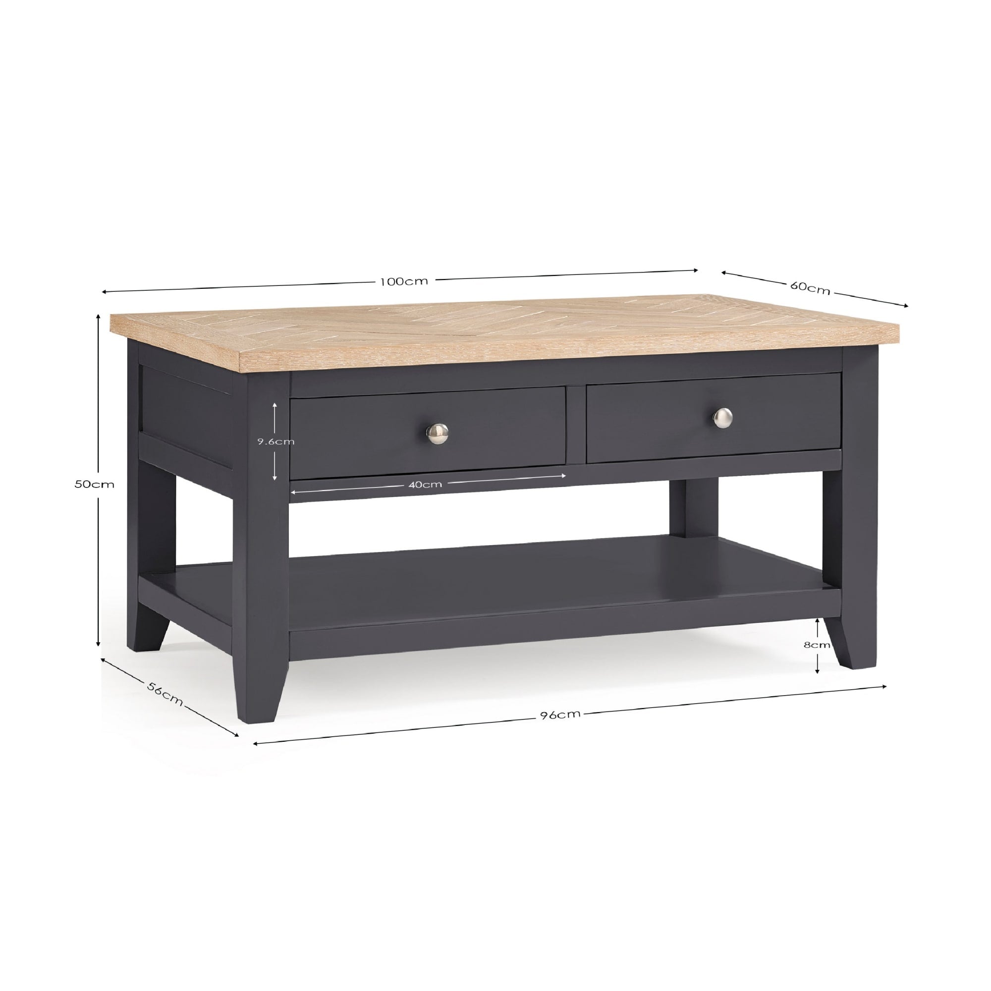 Bordeaux Coffee Table Dark Grey