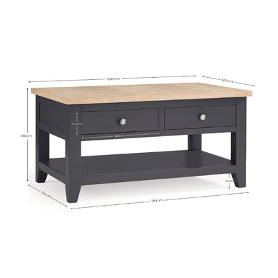 Bordeaux Coffee Table Dark Grey