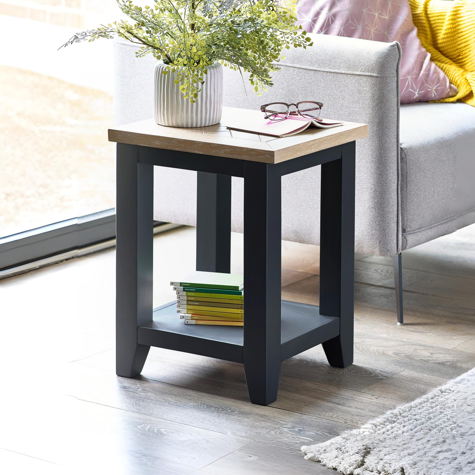 Bordeaux Lamp Table Dark Grey