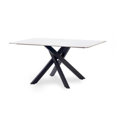 Bradley White Marble Dining Table