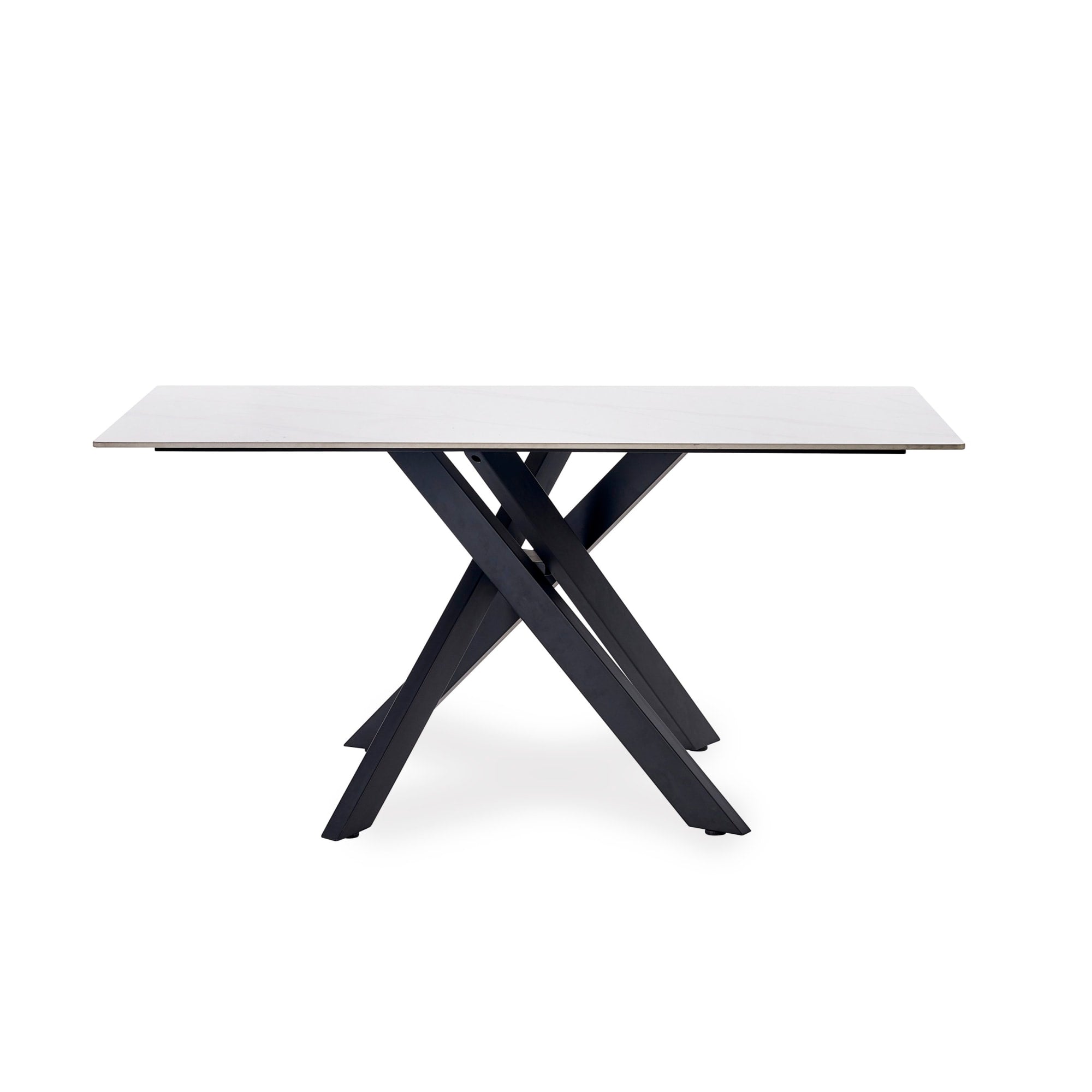 Bradley White Marble Dining Table