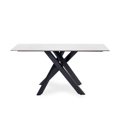 Bradley White Marble Dining Table