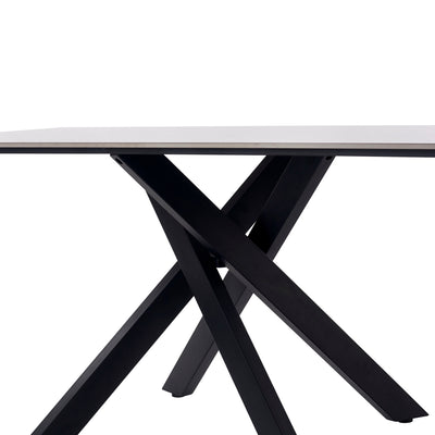 Bradley White Marble Dining Table