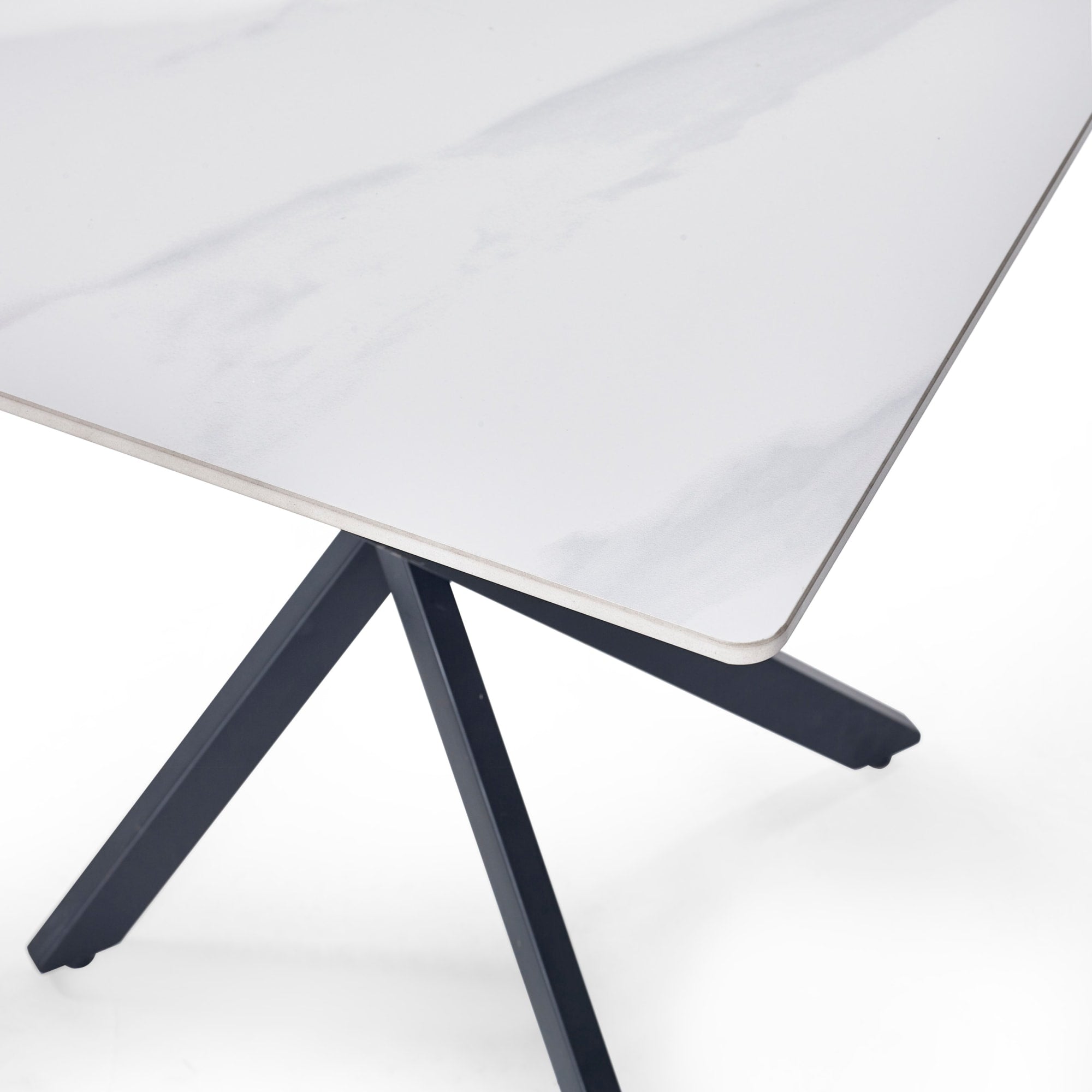 Bradley White Marble Lamp Table