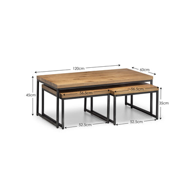 Brooklyn Nesting Coffee Tables - Oak