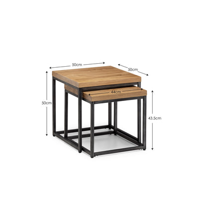 Brooklyn Nesting Lamp Tables - Oak