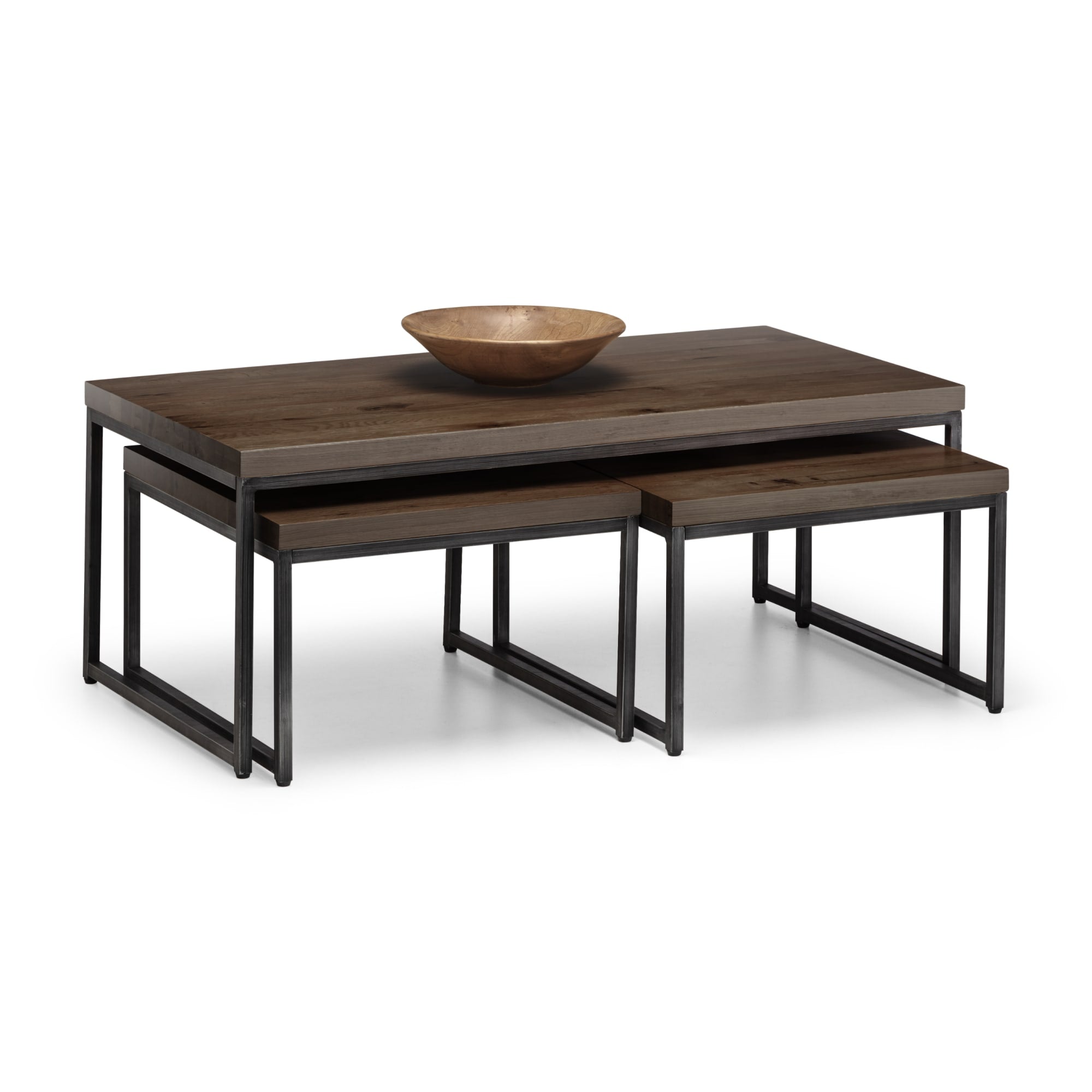 Brooklyn Nesting Coffee Tables - Dark Oak