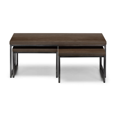 Brooklyn Nesting Coffee Tables - Dark Oak