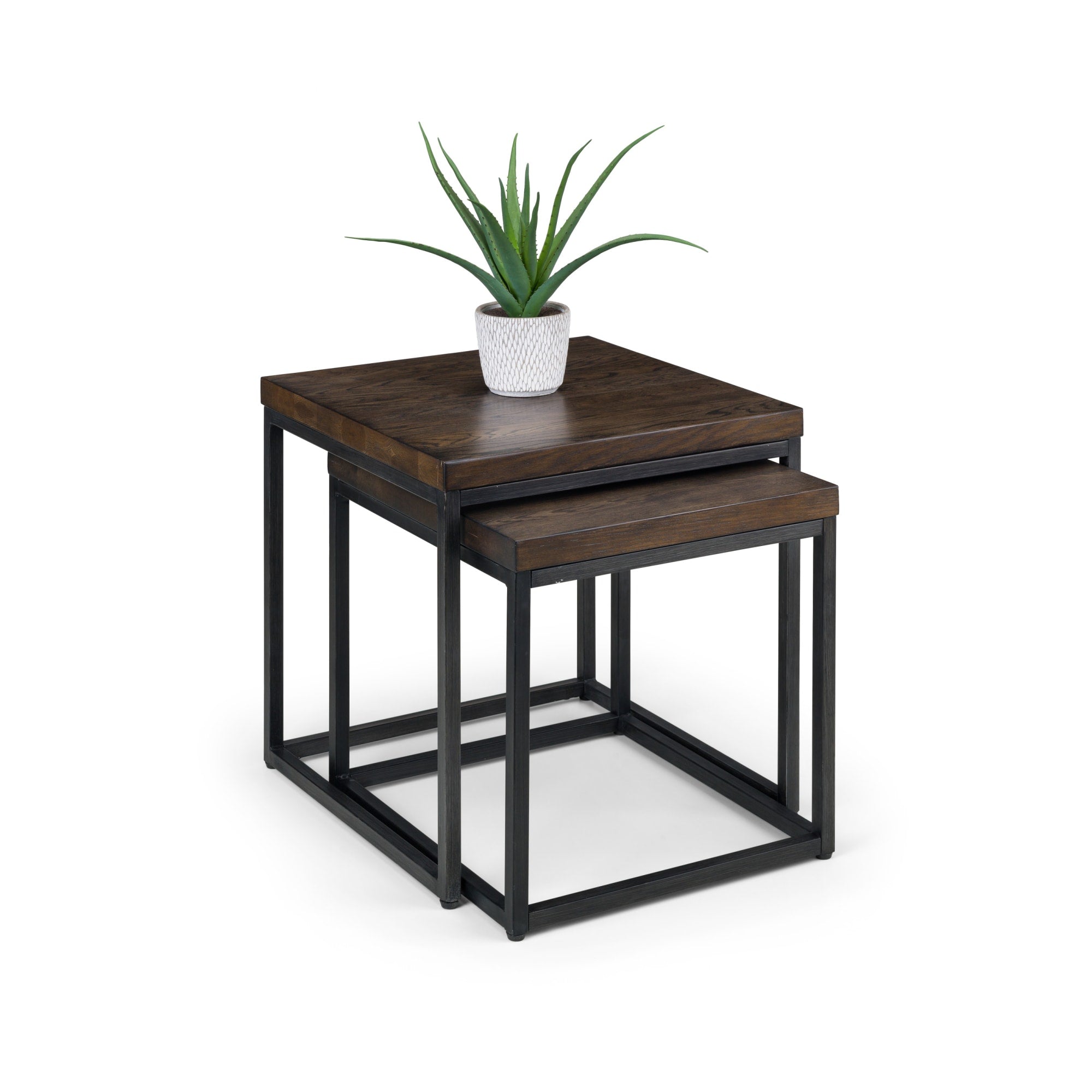 Brooklyn Nesting Lamp Tables - Dark Oak