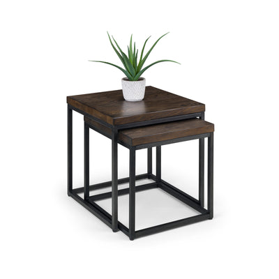Brooklyn Nesting Lamp Tables - Dark Oak