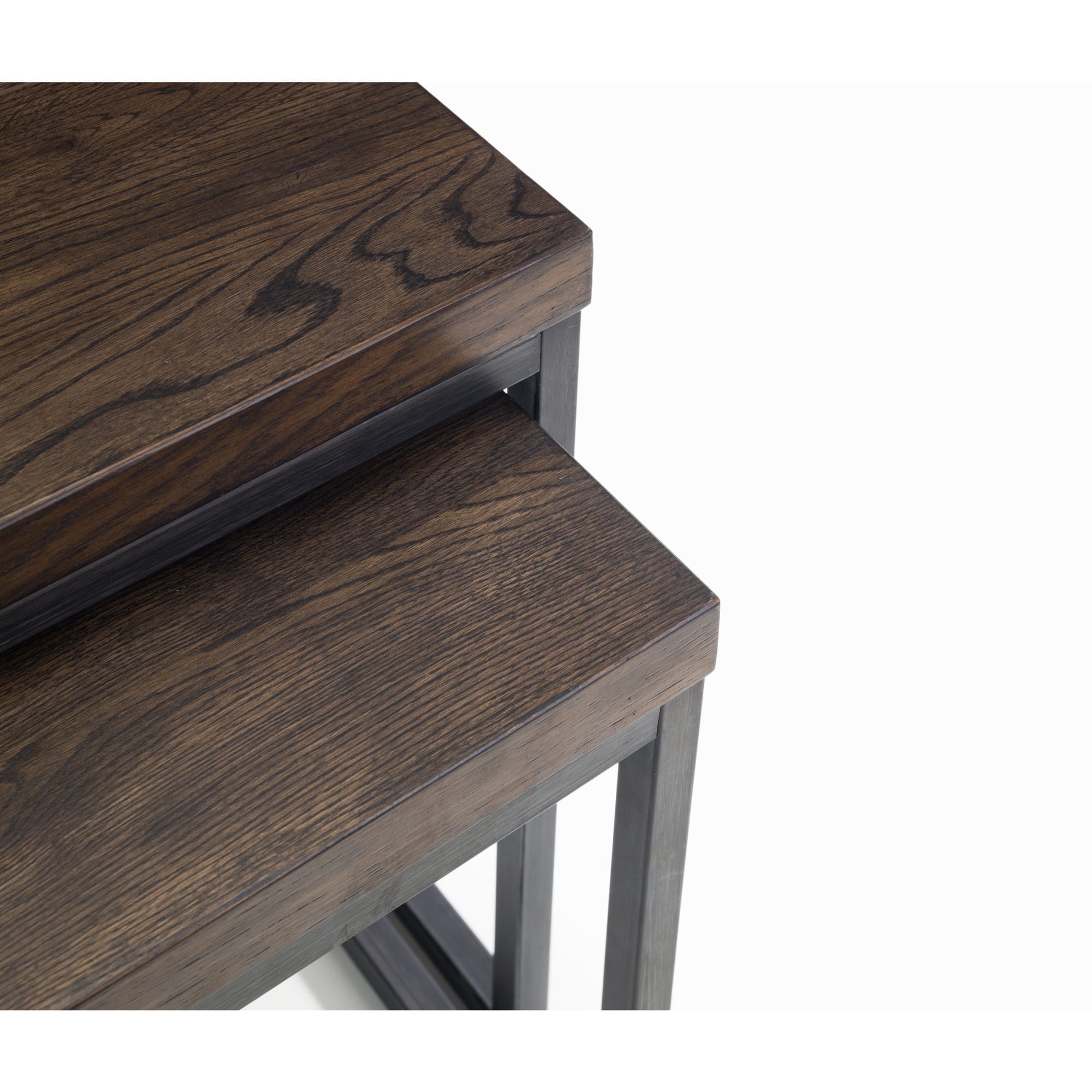 Brooklyn Nesting Lamp Tables - Dark Oak