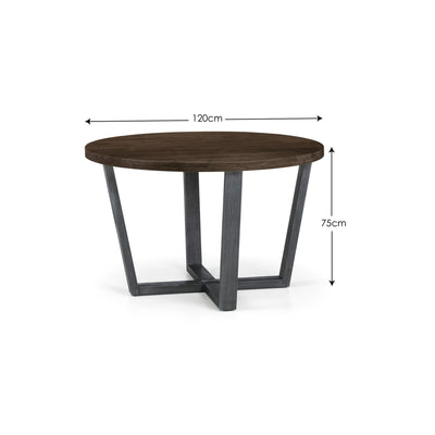 Brooklyn Round Table - Dark Oak