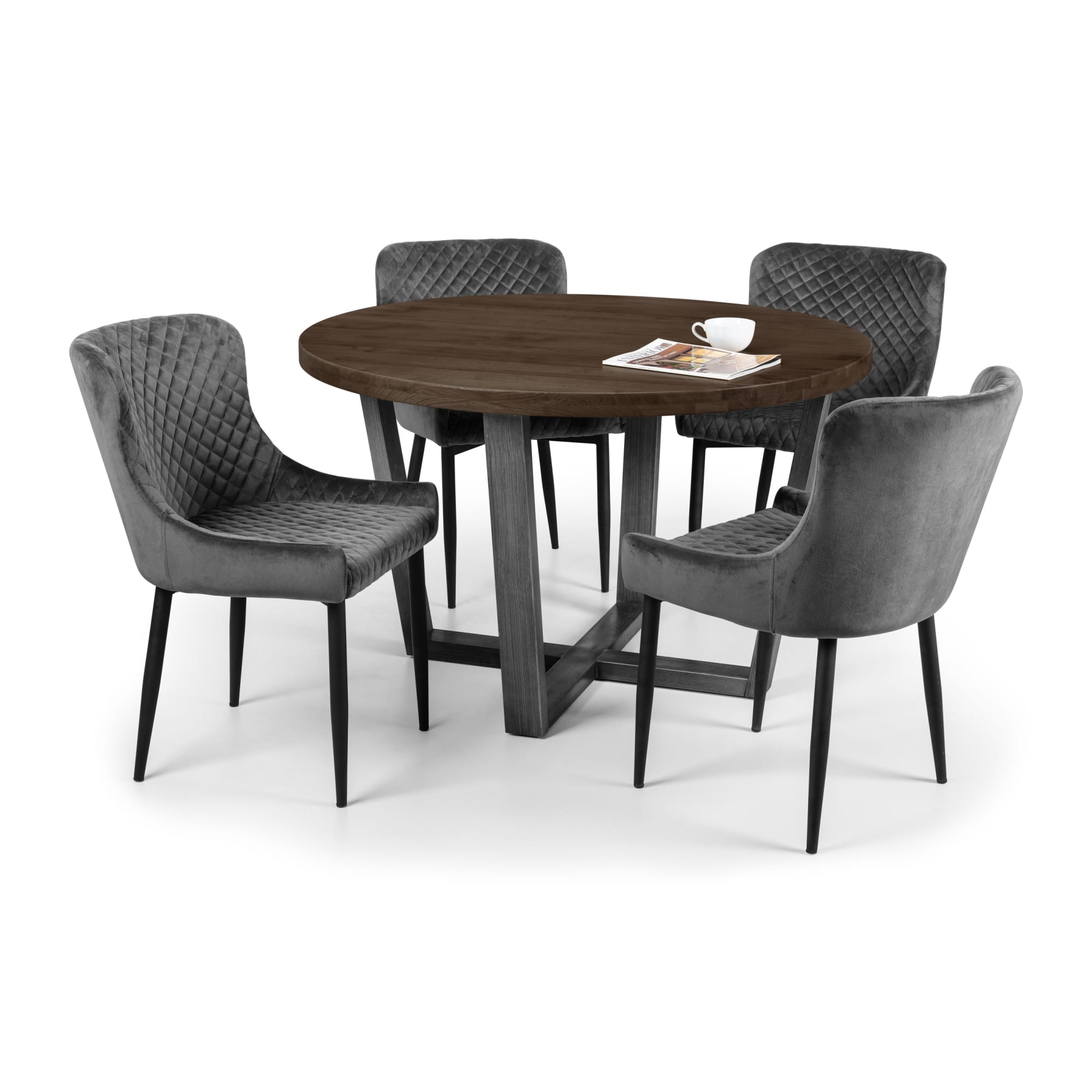 Brooklyn Round Table - Dark Oak