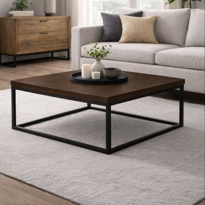 Brooklyn Square Coffee Table - Dark Oak