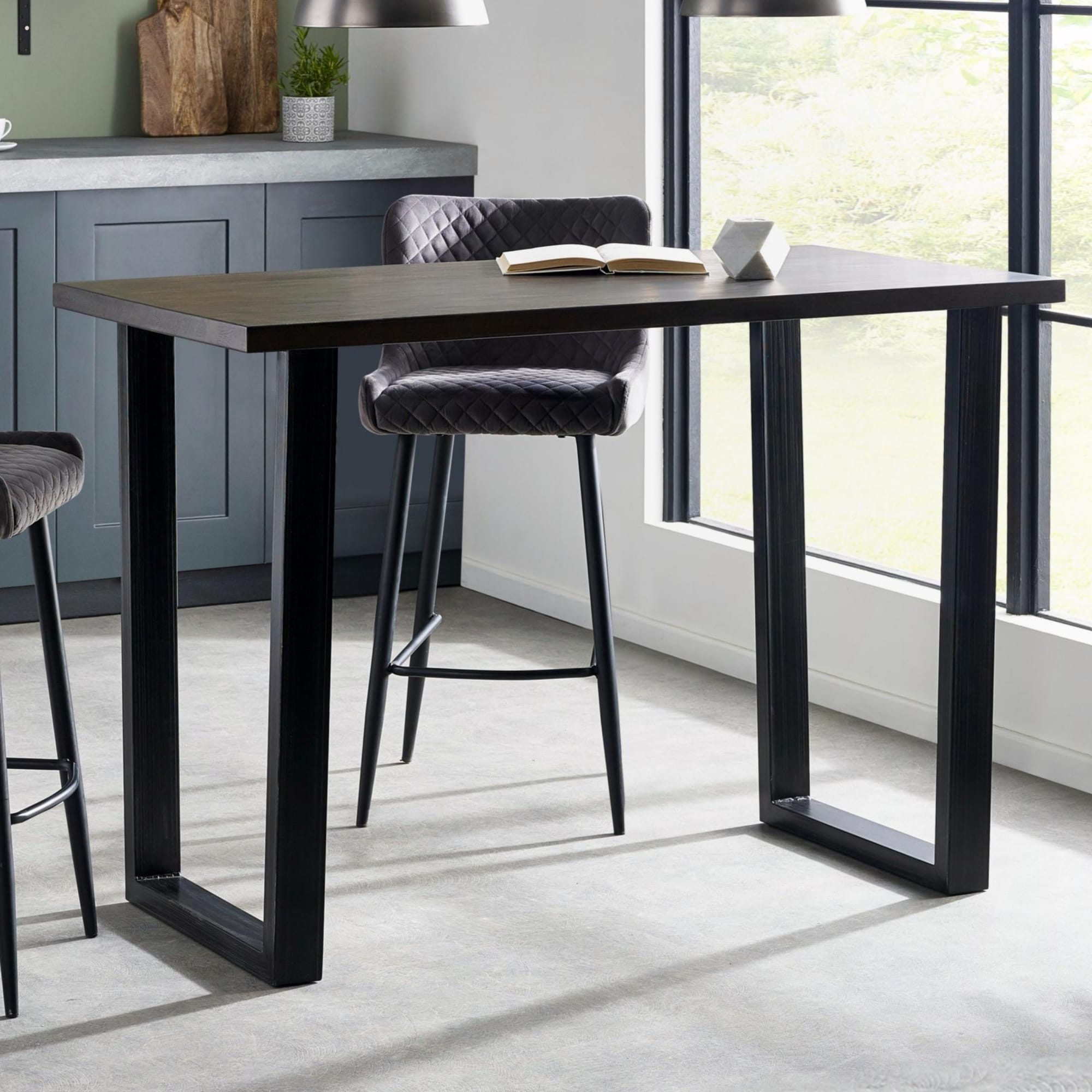 Brooklyn Bar Table Dark Oak