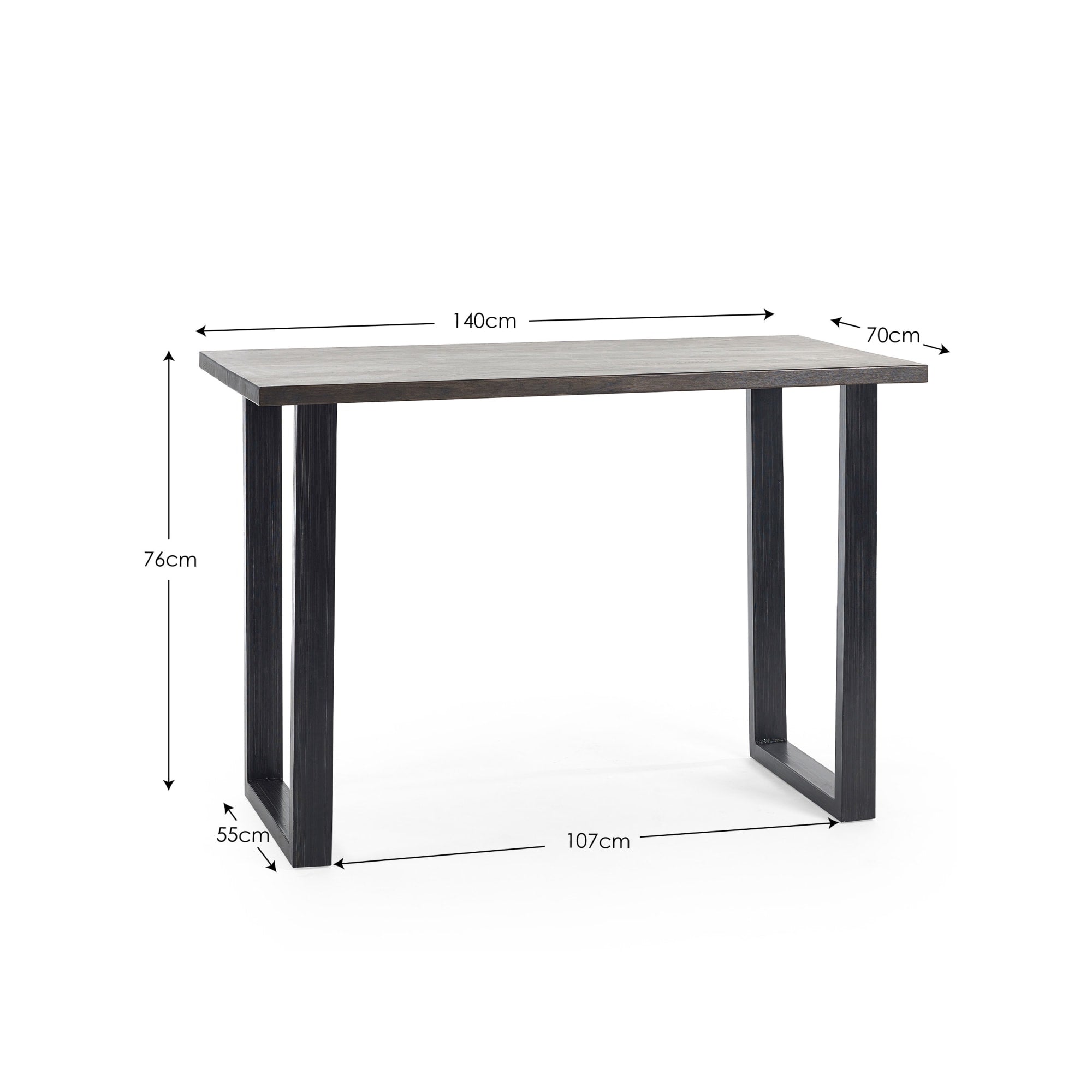 Brooklyn Bar Table Dark Oak