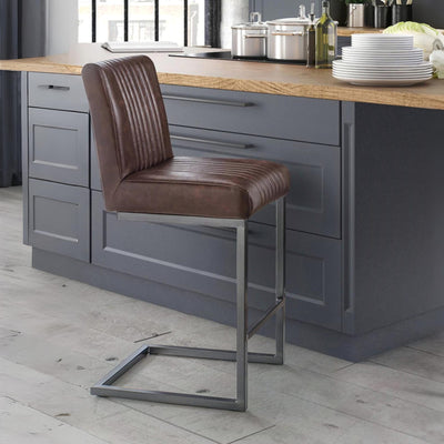 Set Of 2 Brooklyn Barstools - Brown