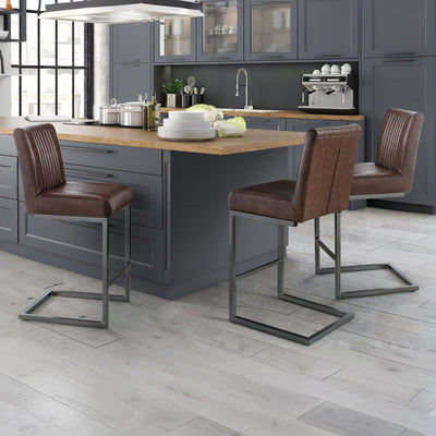 Set Of 2 Brooklyn Barstools - Brown
