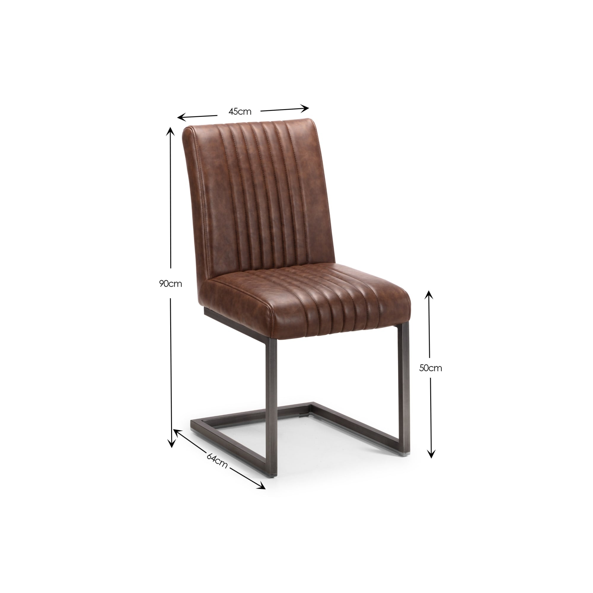 Set Of 2 Brooklyn Chairs - Brown