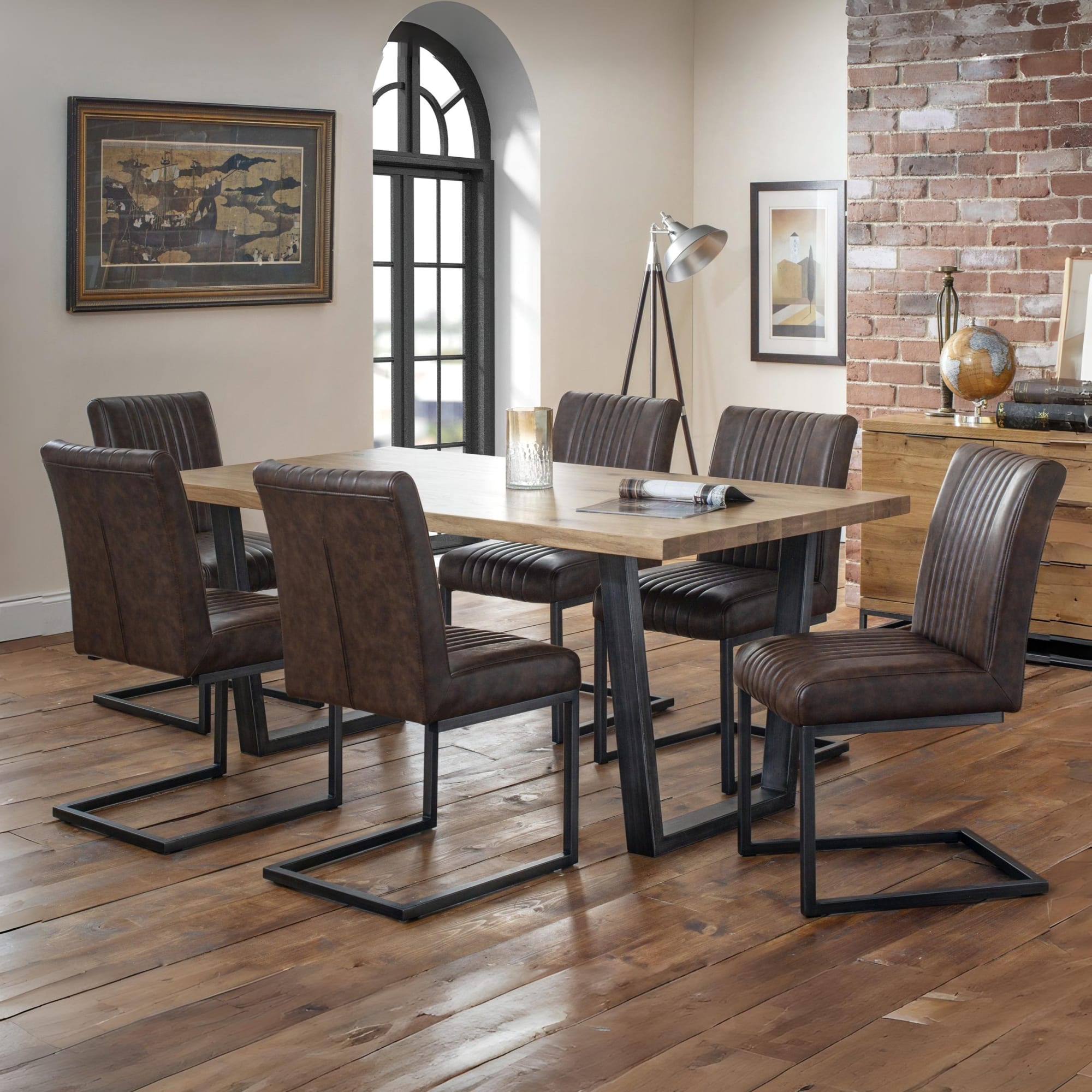 Set Of 2 Brooklyn Chairs - Brown