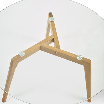 Bryant 80cm Round Glass Coffee Table
