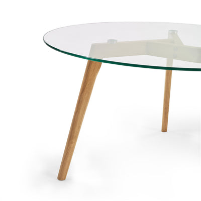 Bryant 80cm Round Glass Coffee Table
