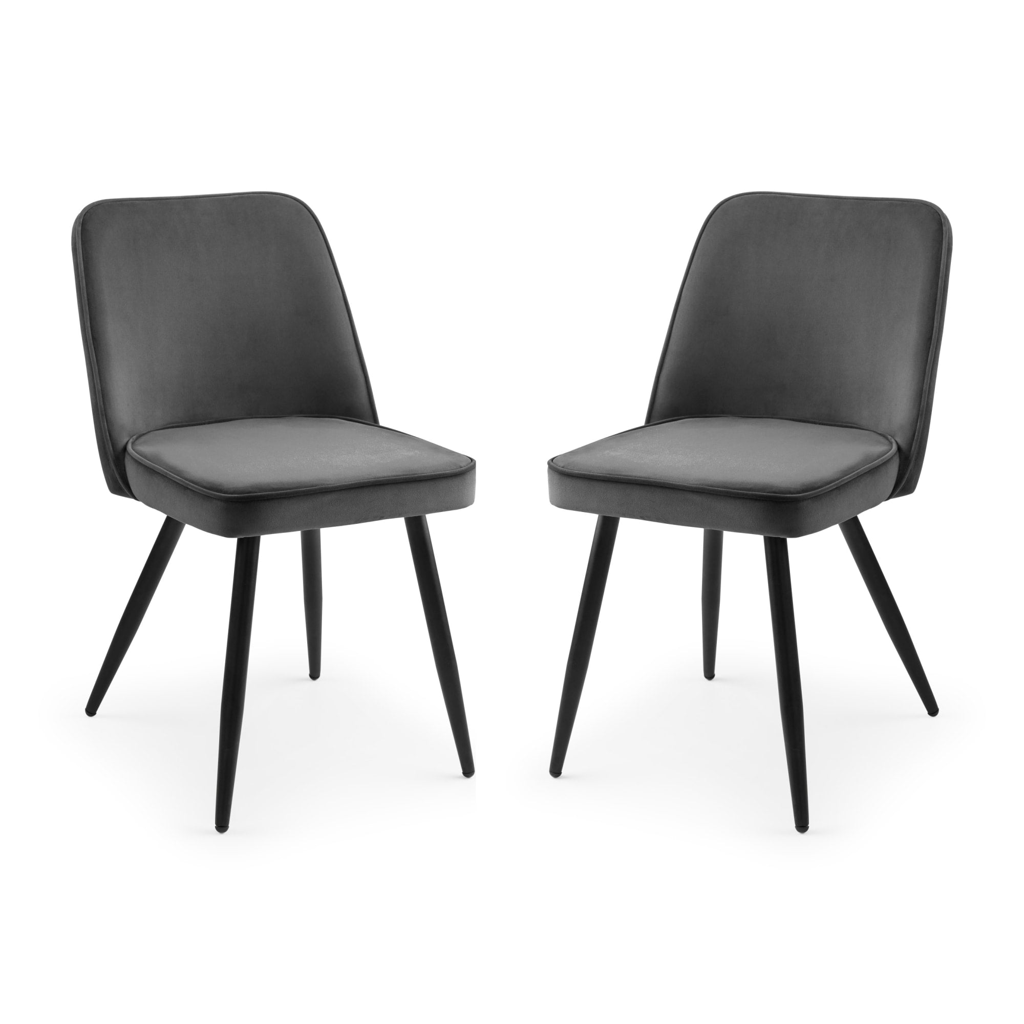 Set Of 2 Burgess Dining Chairs - Grey