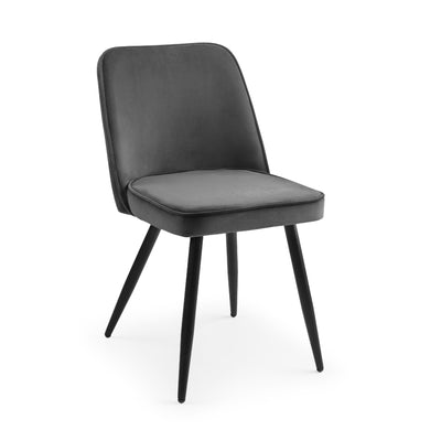 Set Of 2 Burgess Dining Chairs - Grey