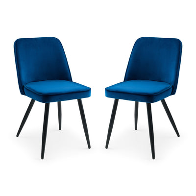 Set Of 2 Burgess Dining Chairs - Blue